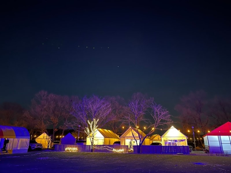 재리캠핑, 충남아산 신상오토캠핑장에서 동계캠핑 (트레일러 4...