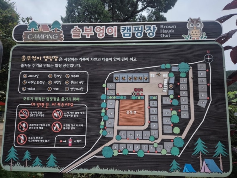 청주 근교 음성 솔부엉이 캠핑장 추석명절 연휴