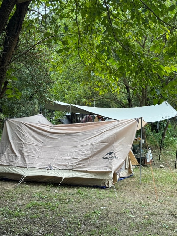 [원주] 청산캠핑장, 강원도 원주 계곡 노지 캠핑장 4인...