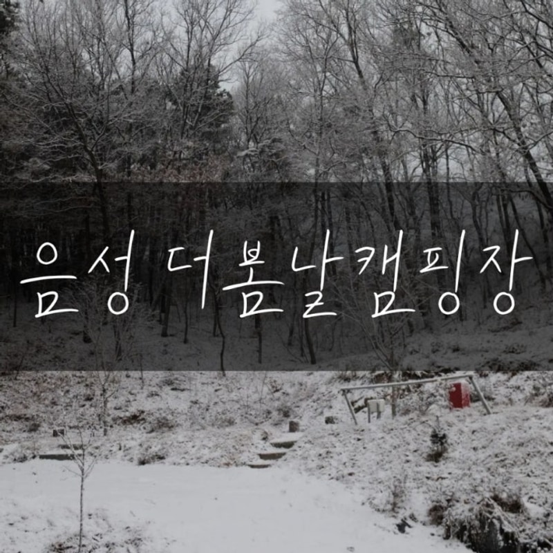 음성 더봄날 캠핑장 / 세 살 아이와 눈 오는 캠핑