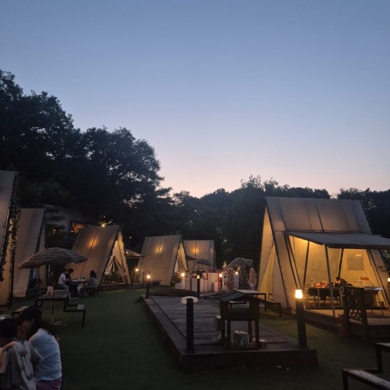 [구리 사노리숲 캠크닉 솔직 후기] 도심 속 당일치기 감성 캠핑...