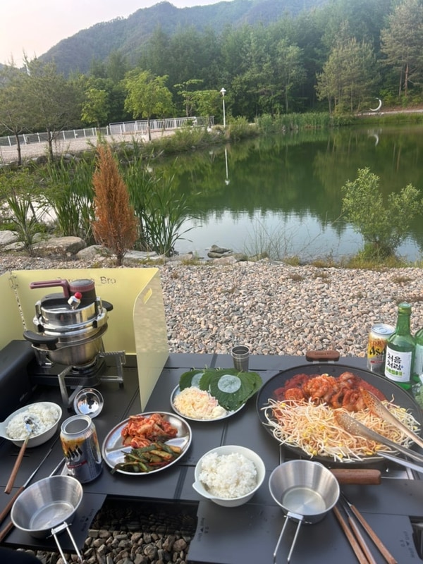 강릉 바다내음캠핑장 B열 · 동계캠핑 후기