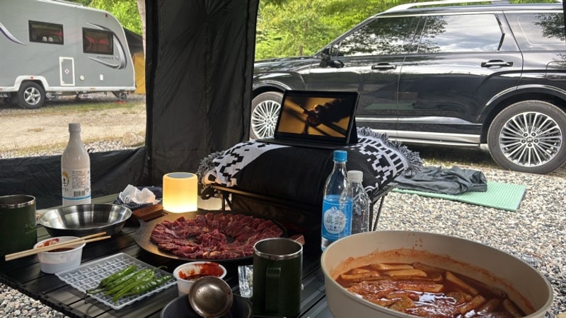 [지구부부캠핑 3회차] 산좋고 물좋은 무주 깊은골캠핑장!...