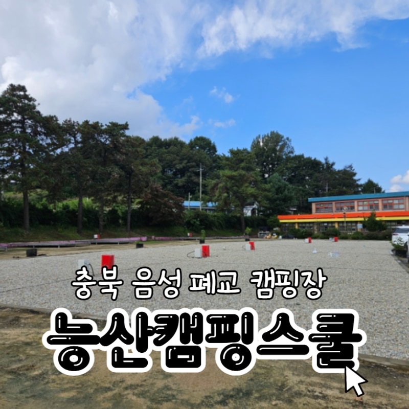 [충북캠핑장] 폐교를 리모델링한 음성 능산캠핑스쿨｜아이랑...