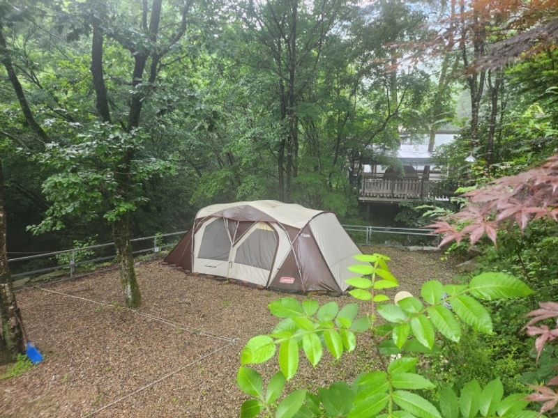 평창 캠핑장 중에서도 조용한 곳 찾는다면 여기 ️ 산마을풍경