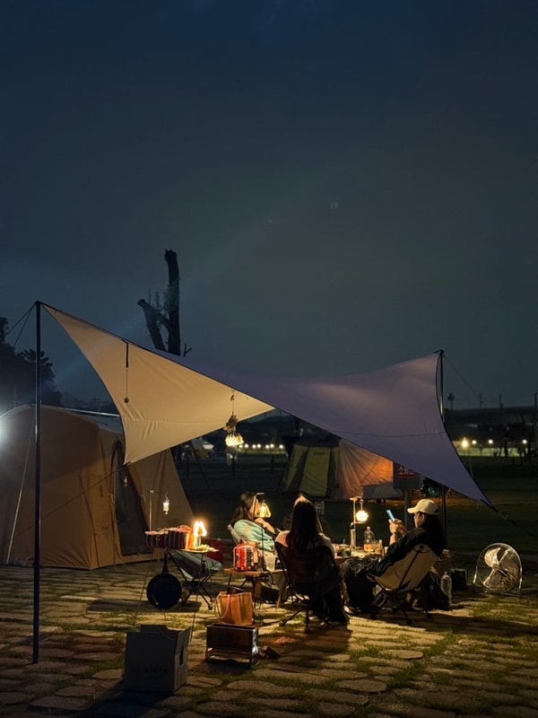 대구 칠곡보 오토캠핑장:) C20 낙동강이 훤히 보이는 사이트