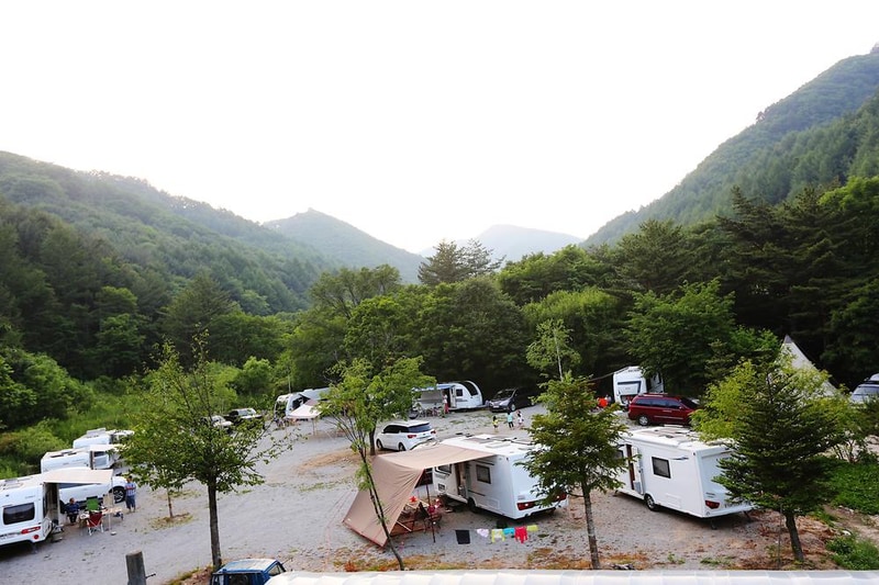 용골송어와 캠핑 시설 사진 19