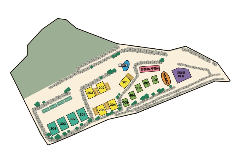 돌담숲 배치도 1