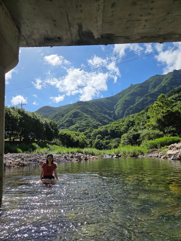 폭염 속 첫 캠핑 후기, 밀양 까투리 오토캠핑장