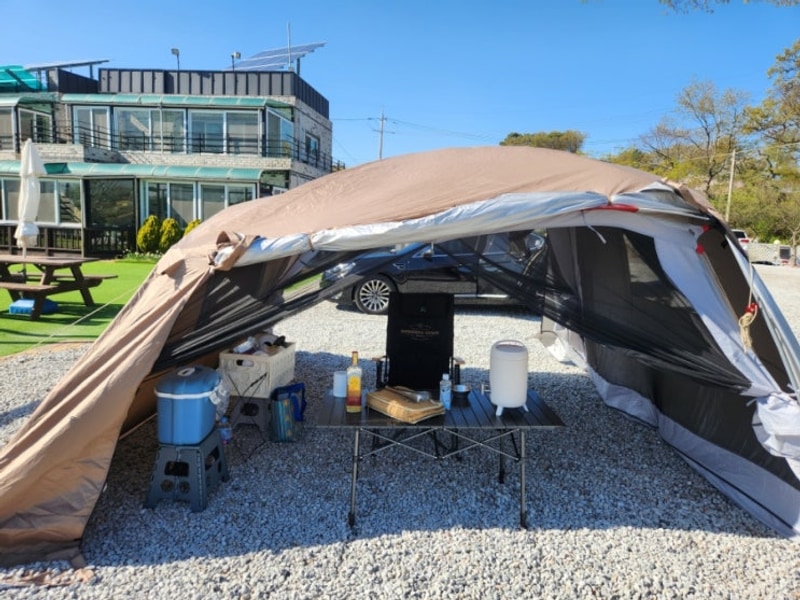 강화도 크로바 캠핑장 첫 솔캠 성공적!