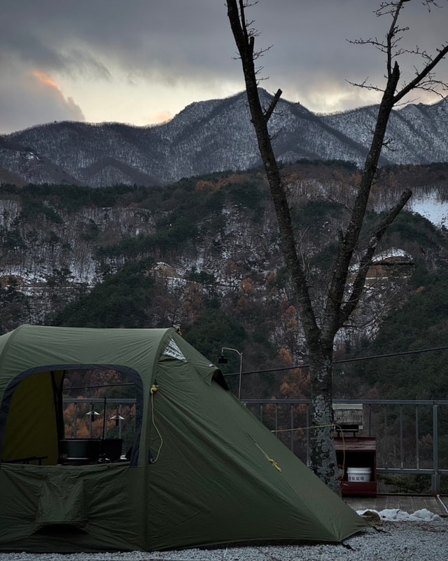 함양 :: 마운틴뷰가 멋진 용추솔밭관광농원 캠핑