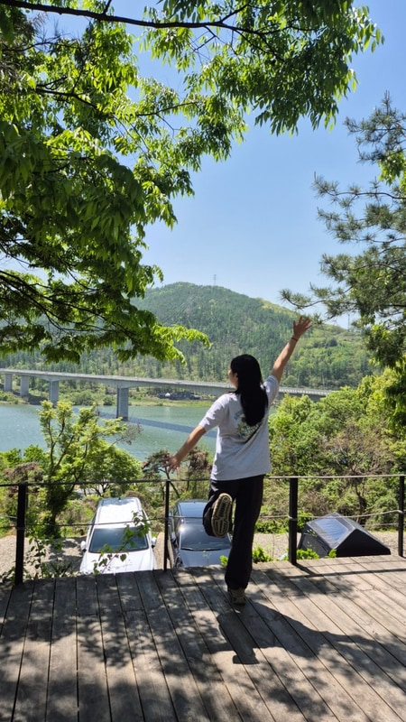 [양평] 경치가 아름다운 약수동산 캠핑장 배산임수존...