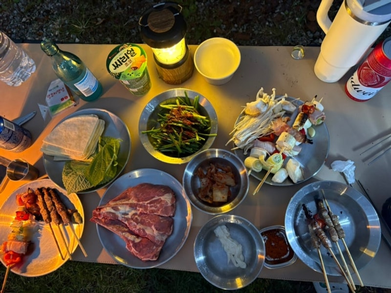 아산 라포레 캠핑장 후기 — 주말, 강아지랑 조용한 힐링캠핑...
