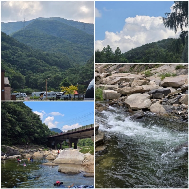 단양 하선암 카라반 2주차 후기 비멍과 광복절 캠핑 충주...