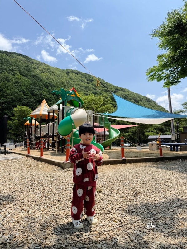 아이랑 캠핑 산내캠핑일기 놀이터 있는 경주캠핑장