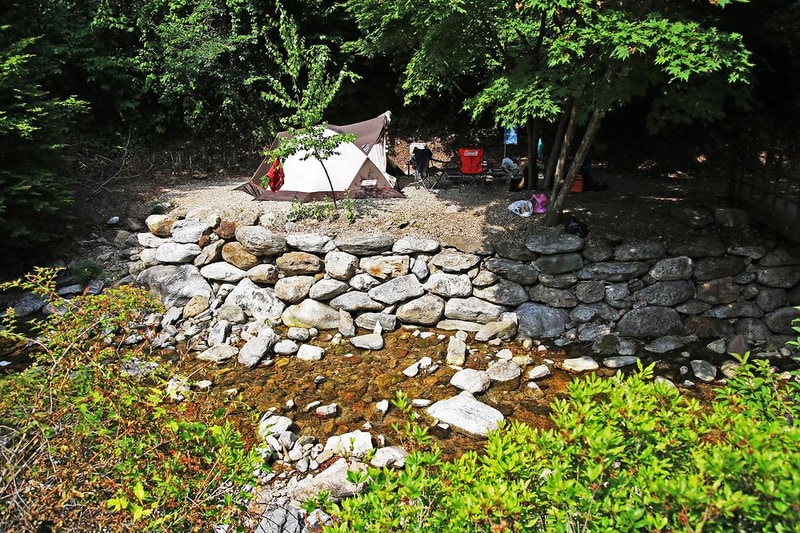 용골송어와 캠핑 시설 사진 11