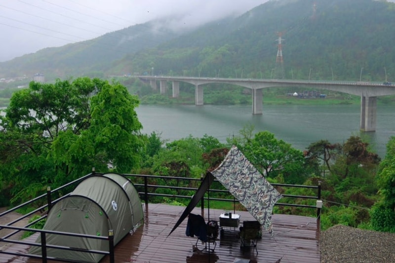 7번째 캠핑 기록, 양평 약수동산 데크스페셜 우중 캠핑☔️