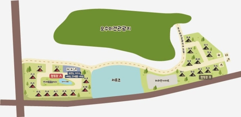 전북 애견동반 캠핑장 오수의견 국민여가캠핑장 | 임실...