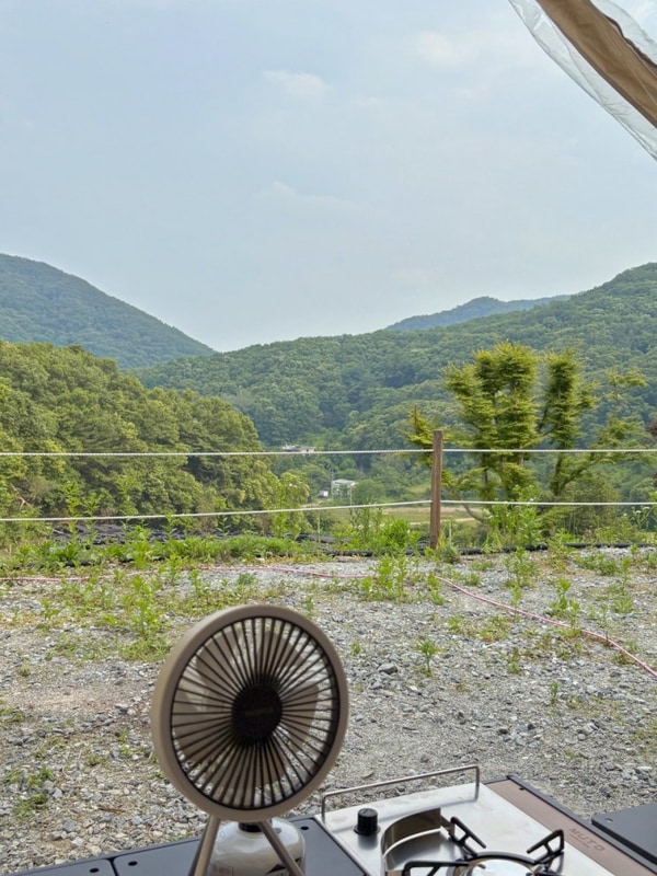 구릉지캠핑장, 방역은 필요해보이나 뷰 좋은 신생 여주캠핑장...