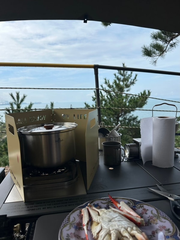 초보 캠퍼 기록_10월 태안둘레길 캠핑장(SE클럽) 전망사이트