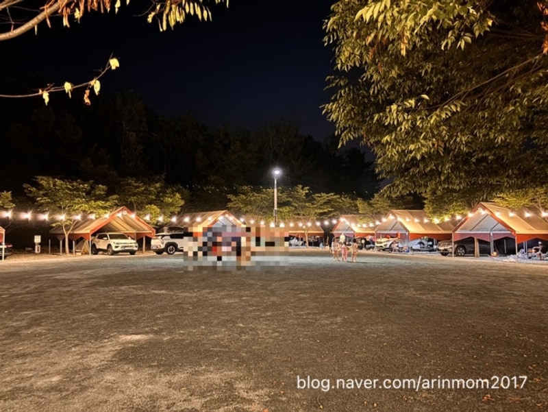 우리 세번째캠핑 김해 가야달빛야영장 달빛존 타프사이트7/8번