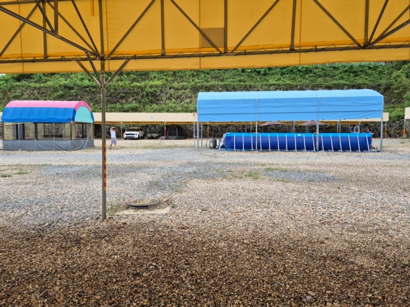 용인 에버오토캠핑장 B존 수영장 전구역 타프존