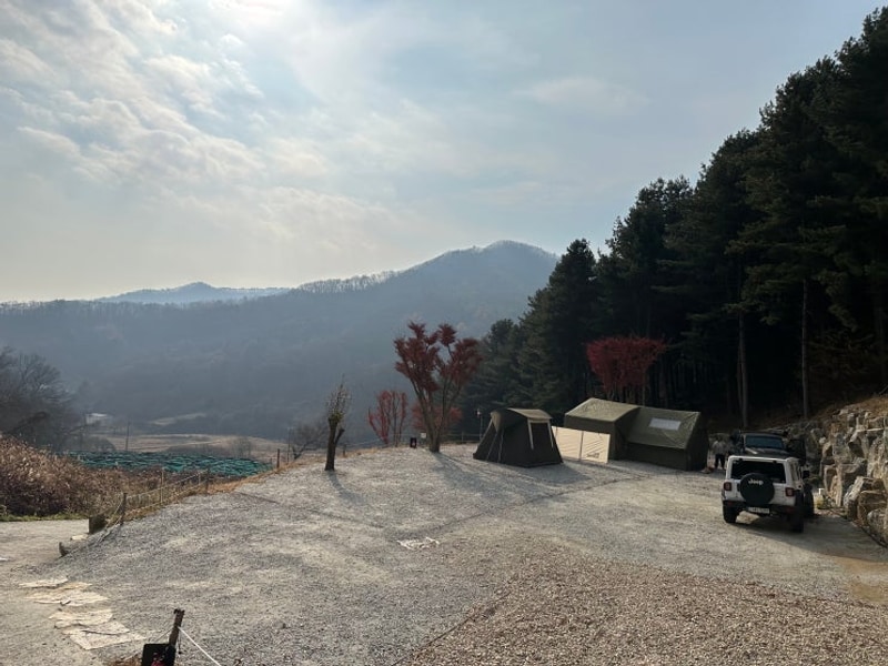오랜만에 발할 꺼내 들고 겨울캠핑 - 여주 구릉지캠핑장...