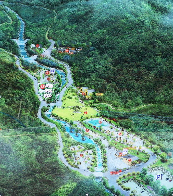 서운산 자연휴양림 자동차야영장 배치도 1