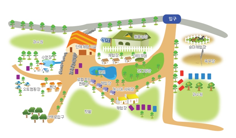 햇살아래 캠핑장 배치도 1