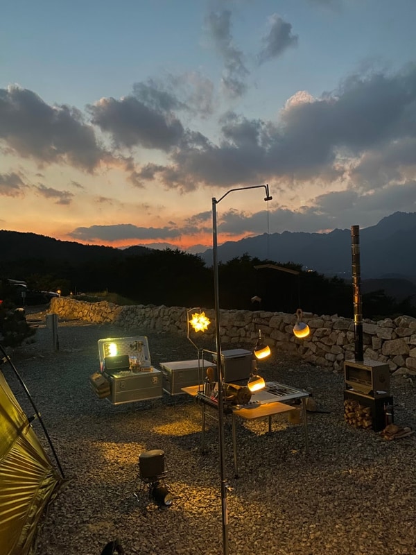 202411 가야산 더360캠핑장  A6 정상뷰 산뷰 동계캠핑...