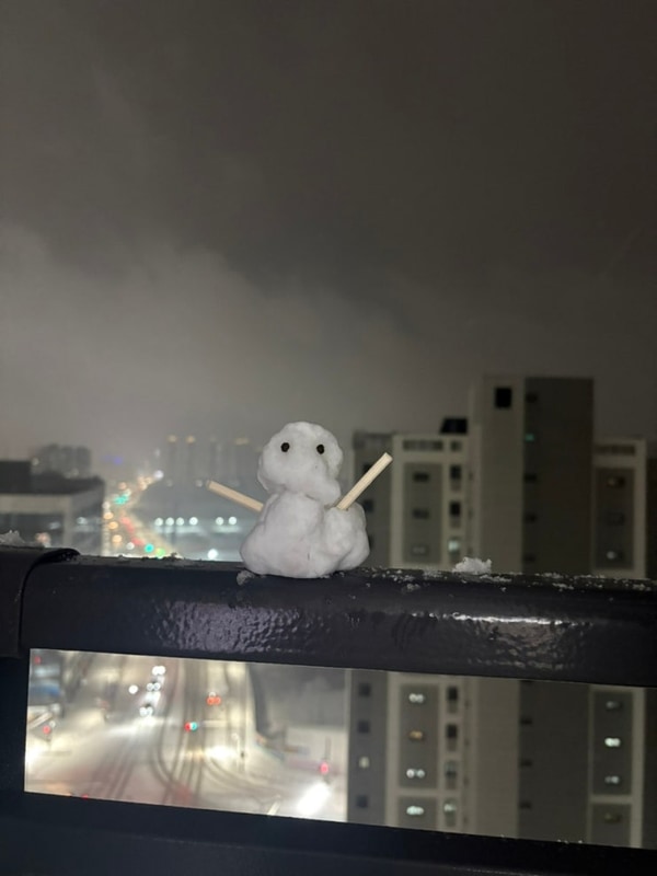 2025 첫눈 겨울 , 안성 용설호수 캠핑장 후기