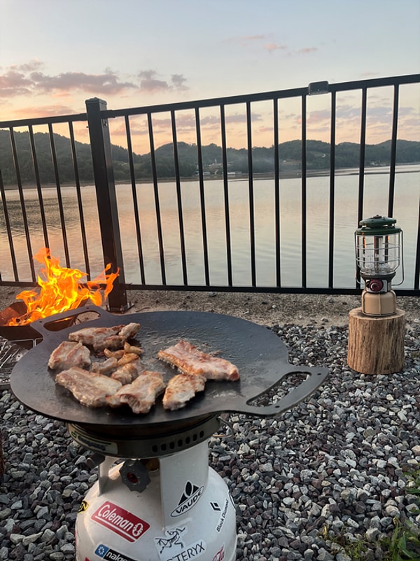 2025년 11월 사천5901캠핑장, 바다1, 화목난로, 네하...