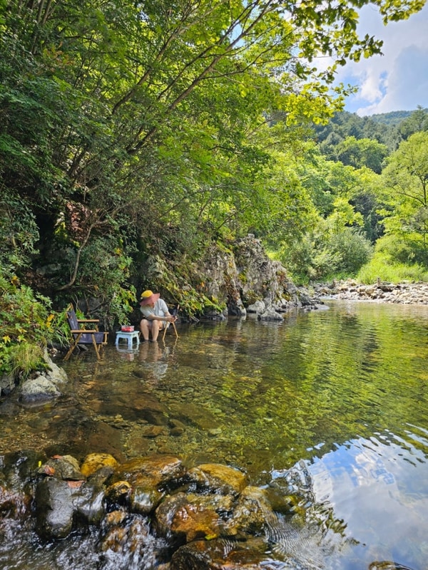 강원도 인제 갯골자연휴양림 오토캠핑 & 시원한계곡...