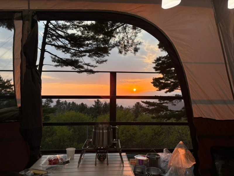 강원도 영월 뷰좋은 구름품은캠핑장 15번 데크, 2박 3일 (2)