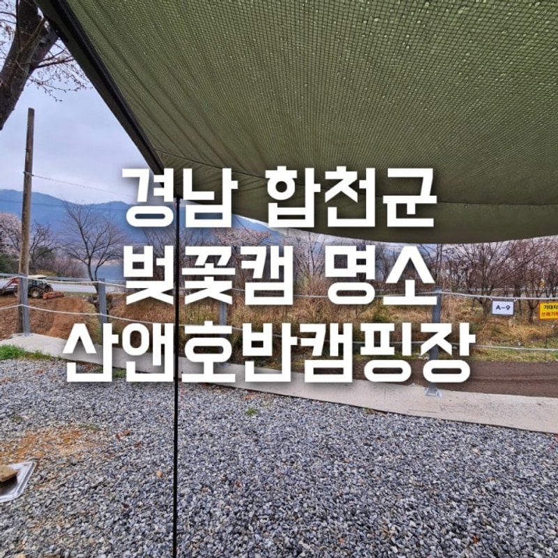 6살 아이와 봄 캠핑! 합천 산앤호반 캠핑장 리얼 후기