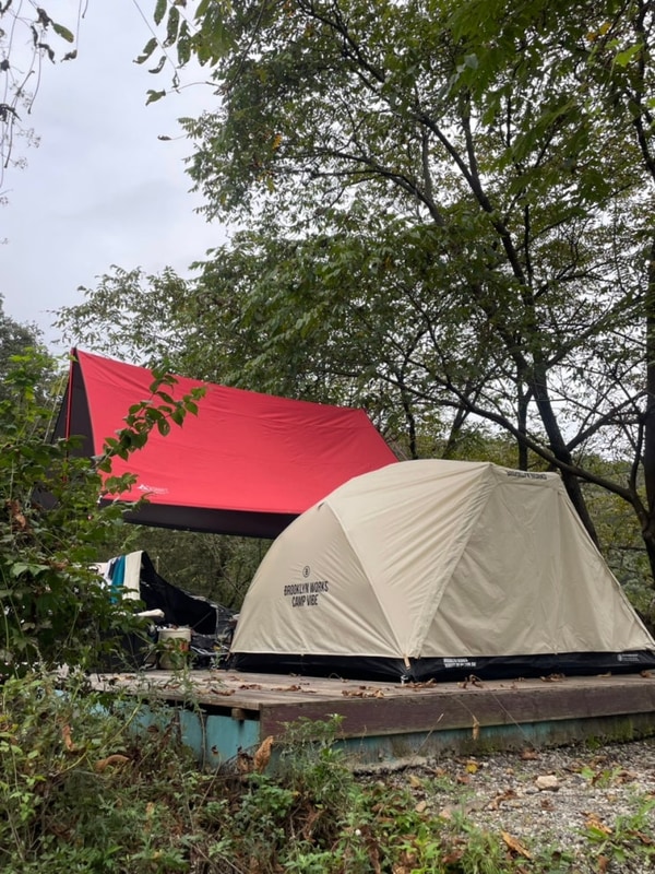 강원도 홍천 산으로 캠핑장 5구역 1번 사이트