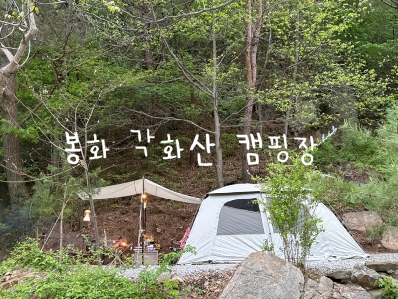 경북 캠핑장 - 봉화 각화산 캠핑장 /밤섬존 후기, 사이트 추천