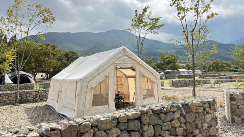 날씨가 문제였지 캠핑장은 최고였던 청도 애견동반 벨캠핑장...