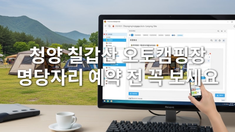 청양 칠갑산 오토캠핑장 명당자리 예약 전 꼭 보세요!