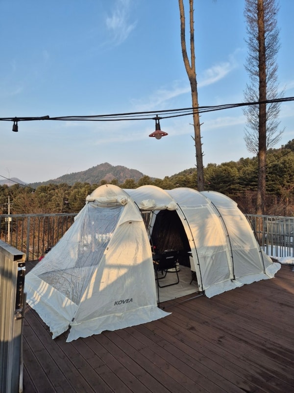 가평무릉도원캠핑장 | 경기도 가평, B11 사이트, 2월 캠핑