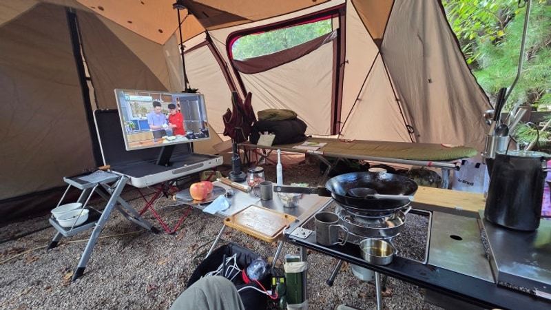 가족캠핑 강원도 인제 반디하우스 캠핑장