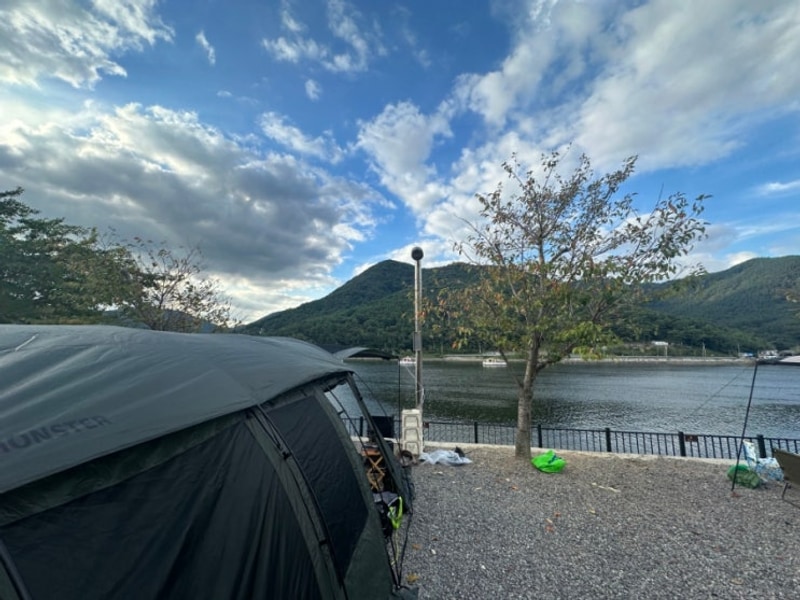 고성 놀터캠핑장 바다뷰 낚시캠핑장 5번사이트