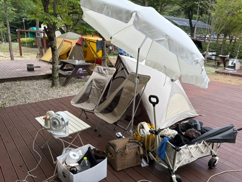 춘천 당일치기 계곡 캠핑장, 청평사국민여가캠핑장 명당