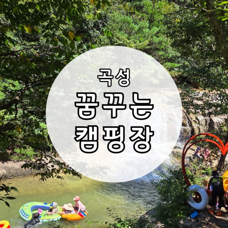 곡성 꿈꾸는 캠핑장 여름 계곡 캠핑