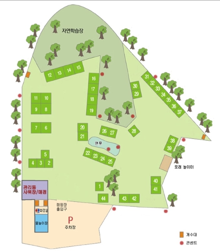 칠포오토캠핑장 배치도 1