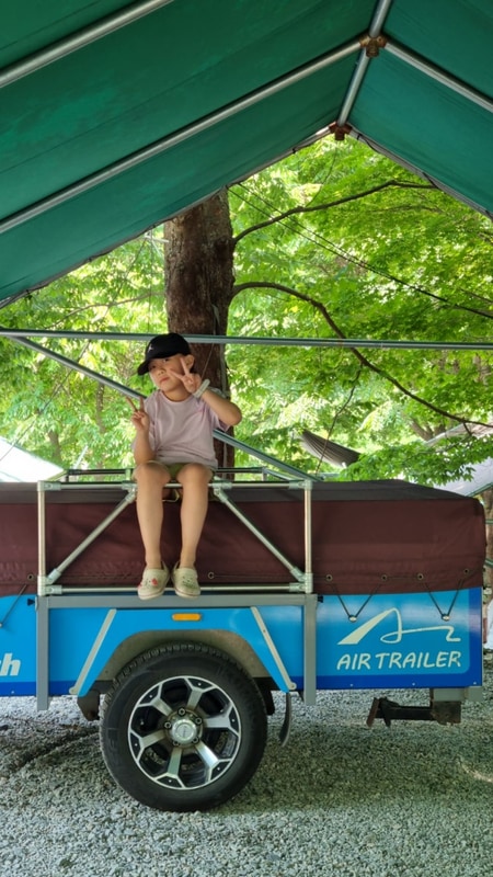 9세 아이와 에트팝 캠핑 : 포천 대회산캠핑장에서 여름나기....