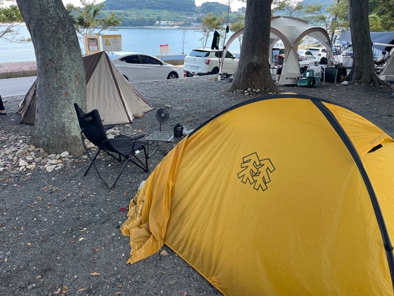 야영장(천하마을 야영장)' / 남파랑길 41코스 / 남해 야영장...