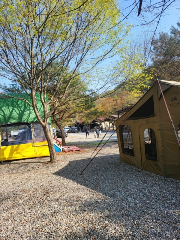 봄바람 살랑 느끼며 가족들과  주말 나들이 , 가평캠핑스마일