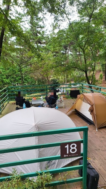 태안카라반 숲속데크에서의 힐링시간 올레유