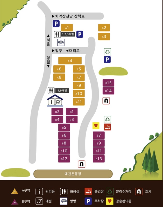 월강캠프 배치도 1